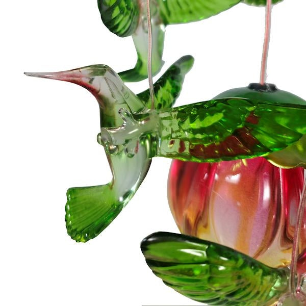 27.75" Green Hummingbird Solar Garden Mobile 2