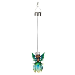 18" Blue/Green Butterfly Solar Mini Lantern 2