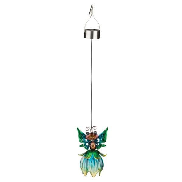 18" Blue/Green Butterfly Solar Mini Lantern 2