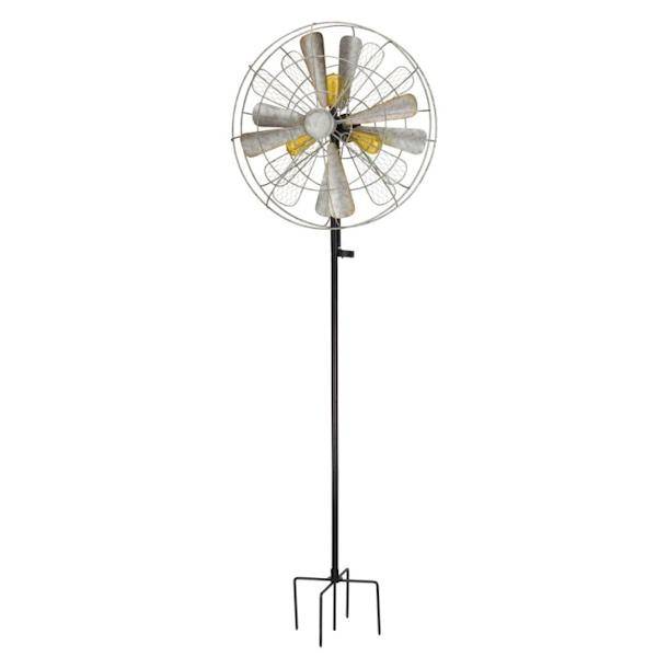 79" Solar Edison Rustic Wind Spinner 2