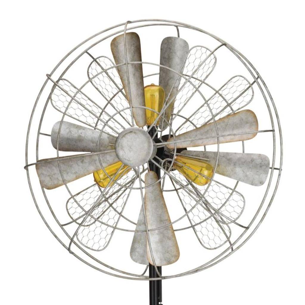 79" Solar Edison Rustic Wind Spinner 1