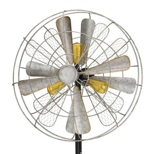 79" Solar Edison Rustic Wind Spinner 1