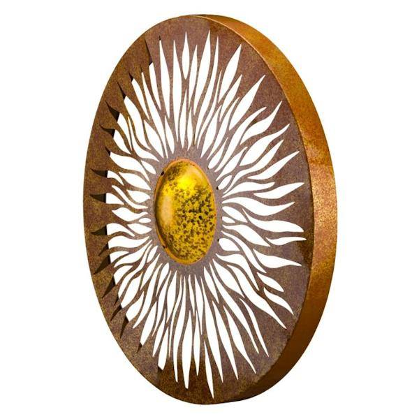 29" Solar LED Copper Sun Wall Decor 2