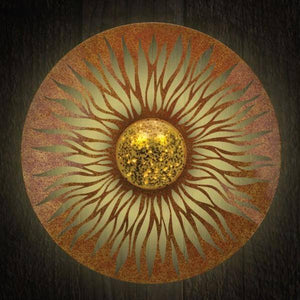 29" Solar LED Copper Sun Wall Decor 3