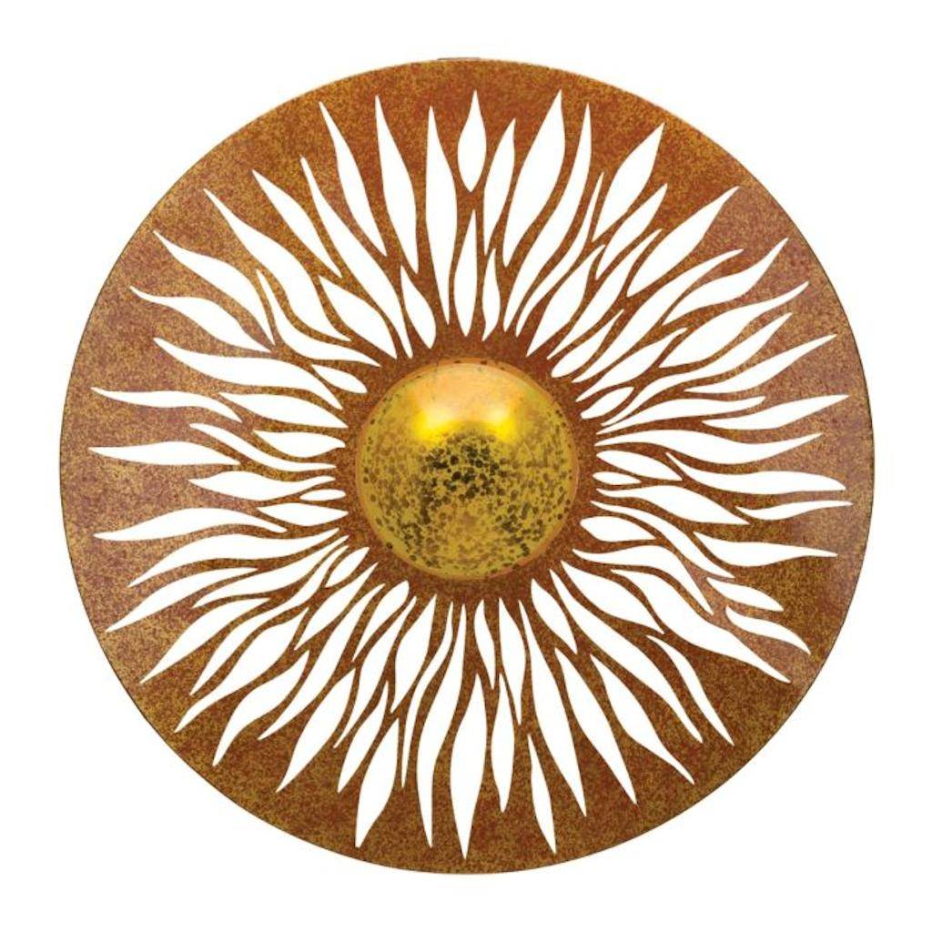 29" Solar LED Copper Sun Wall Decor 1