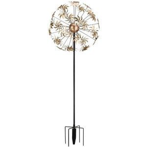 82" Yellow Dandelion Wind Spinner 2