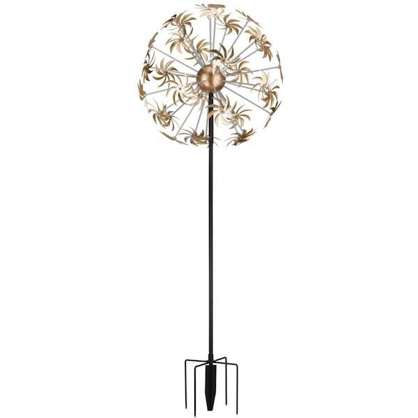 82" Yellow Dandelion Wind Spinner 2