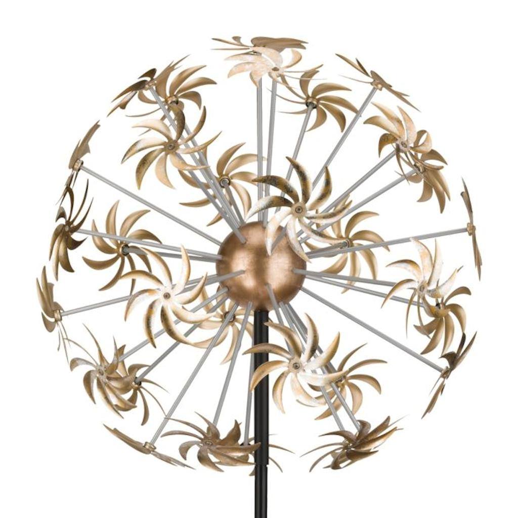 82" Yellow Dandelion Wind Spinner 1