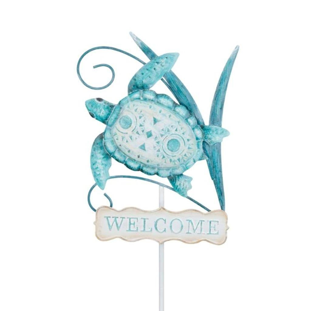 37" Welcome Sea Turtle Stake 1