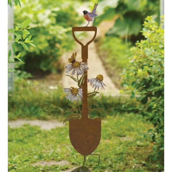 Rustic Shovel Black Eyed Susan Garden Stake 3