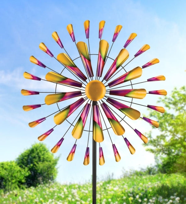32" Multicolor Cones Wind Spinner 3