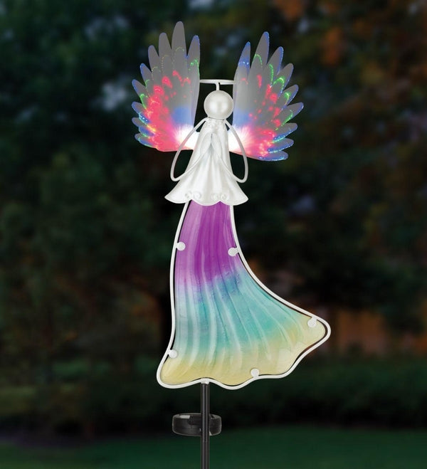 50" White  Angel Dance Burst Solar Stake 3