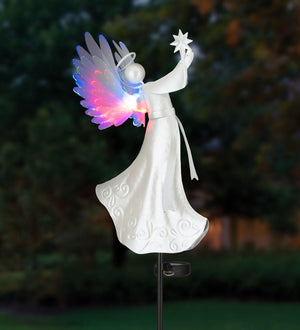 48.5" White  Angel Star Burst Solar Stake 3