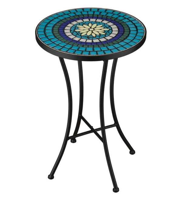21" Mosaic Indigo Plant Stand 2