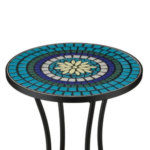 21" Mosaic Indigo Plant Stand 1