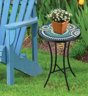 21" Mosaic Ripple Plant Stand 3