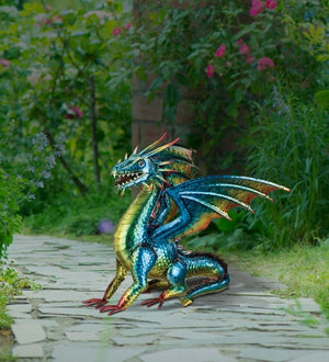 19" Green Mystic Dragon Decor 2