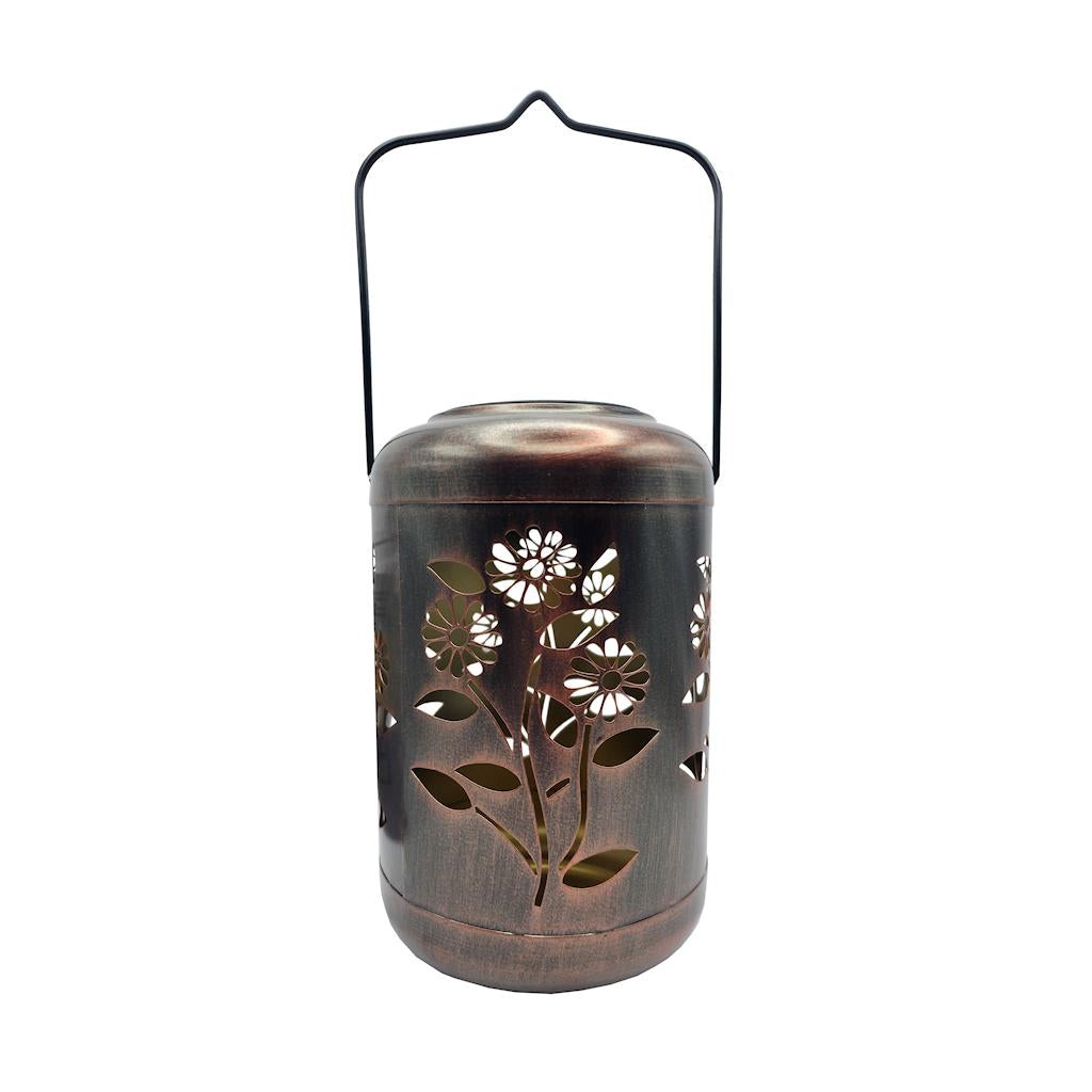 14" Gold Shadow Flower Lantern 1