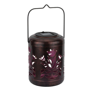 14" Red Shadow Flower Lantern 1