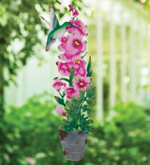 32" Colorful Planter Flower Stake 3