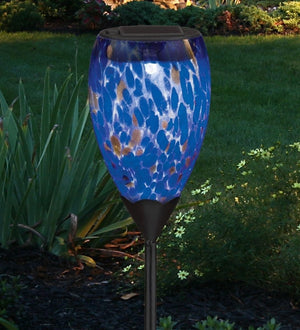 19.75" Murano Indigo Solar Stake 3