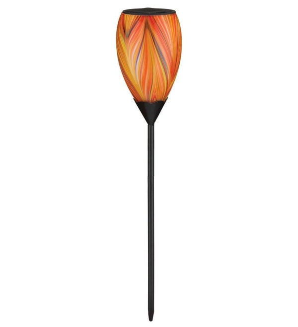 19.75" Murano Orange Solar Stake 2