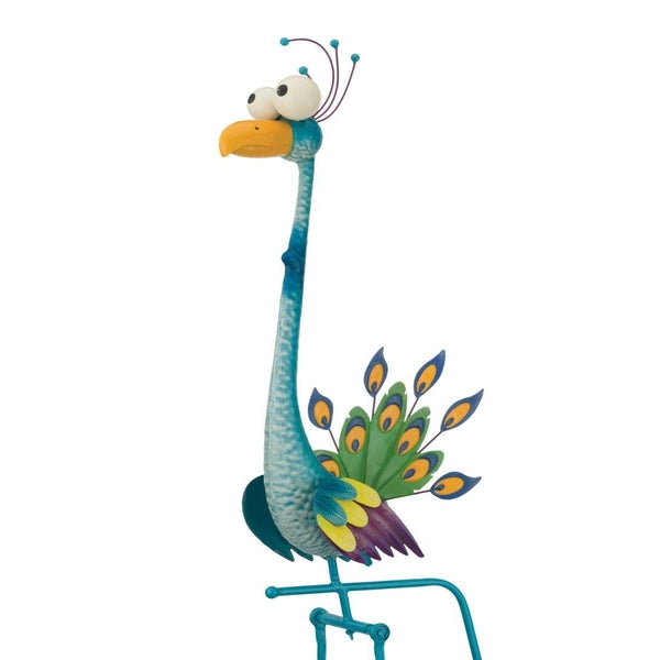 14" Goofy Peacock Rocker Stake 1