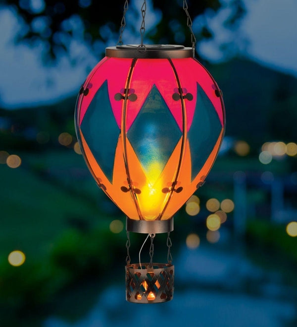 23.5" Diamond Hot Air Balloon Solar Lantern LG 3