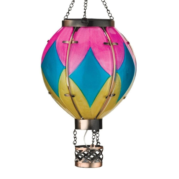 15" Diamond Hot Air Balloon Solar Lantern SM 1