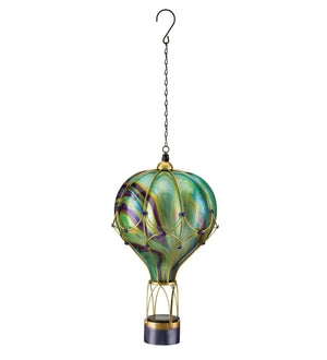 24" Green Swirl Balloon Solar Lantern LG 2