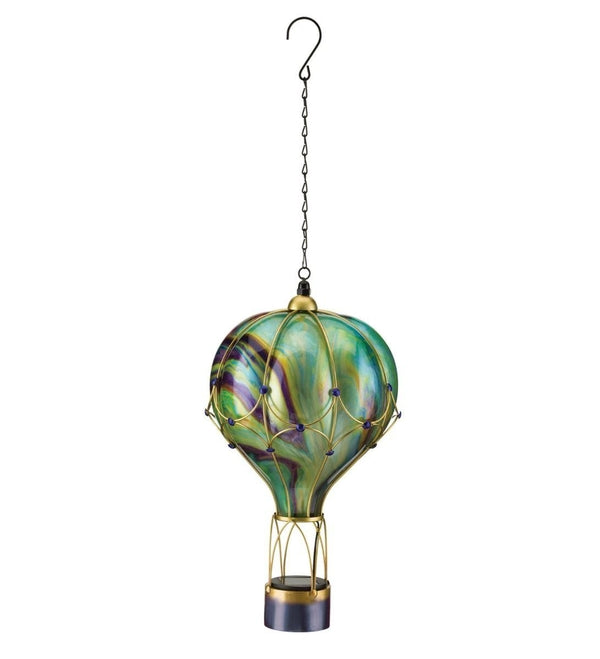 24" Green Swirl Balloon Solar Lantern LG 2