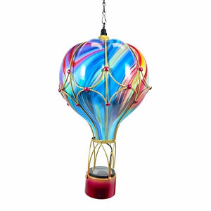 24" Purple Swirl Balloon Solar Lantern LG 2