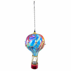 24" Purple Swirl Balloon Solar Lantern LG 1