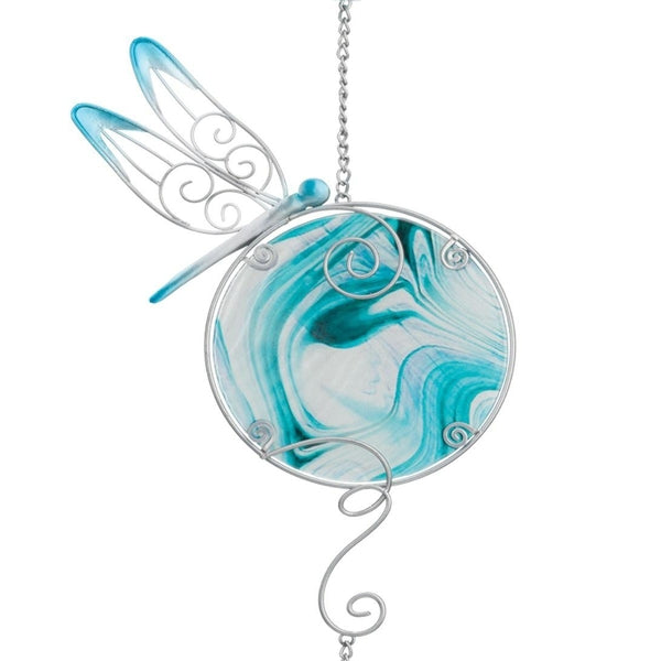 7" Blue Stargazing Dragonfly Sun Catcher Decor 1