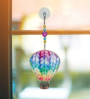 5" Multicolor Hot Air Balloon Sun Catcher Decor 2