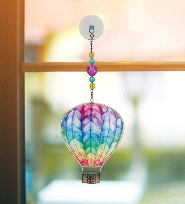 5" Multicolor Hot Air Balloon Sun Catcher Decor 2