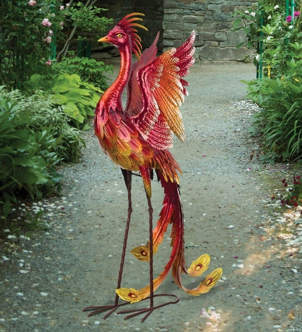36.25" Multicolor Up Phoenix Decor 2