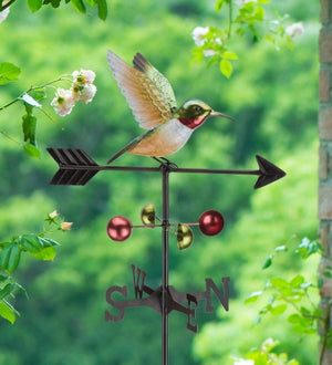 59.5" Weathervane Ruby Throated Hummingbird Garden Stake 3