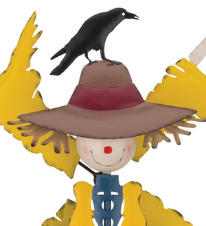 45" Metal Scarecrow Wind Spinner Stake 2