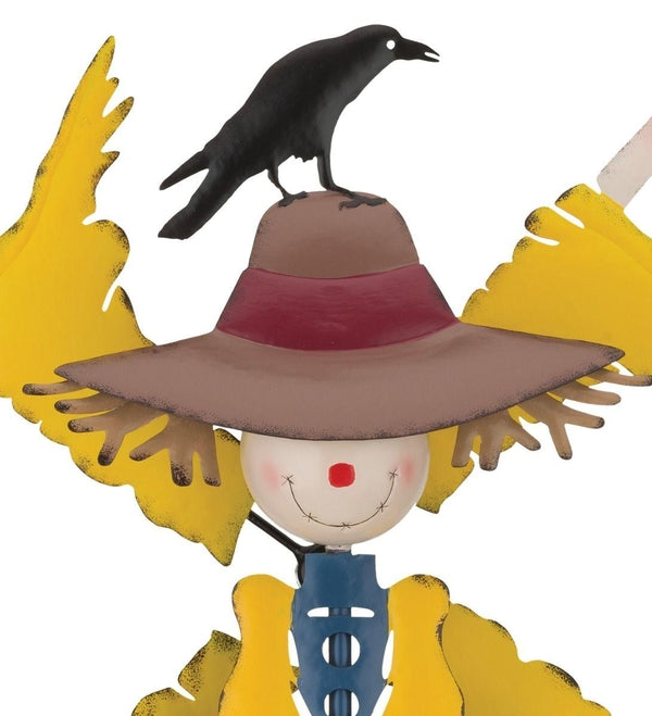 45" Metal Scarecrow Wind Spinner Stake 2