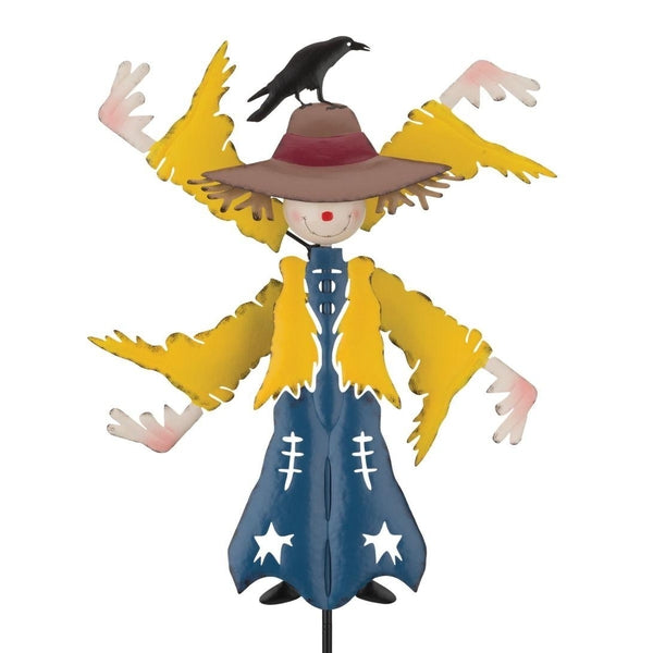 45" Metal Scarecrow Wind Spinner Stake 1