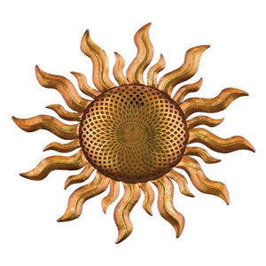 25" Gold Solar Sun Wall Décor 1