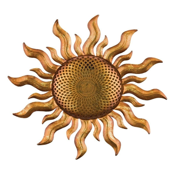 25" Gold Solar Sun Wall Décor 1