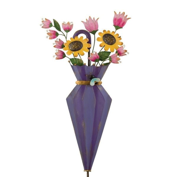33" Purple Umbrella Flower Stake 1