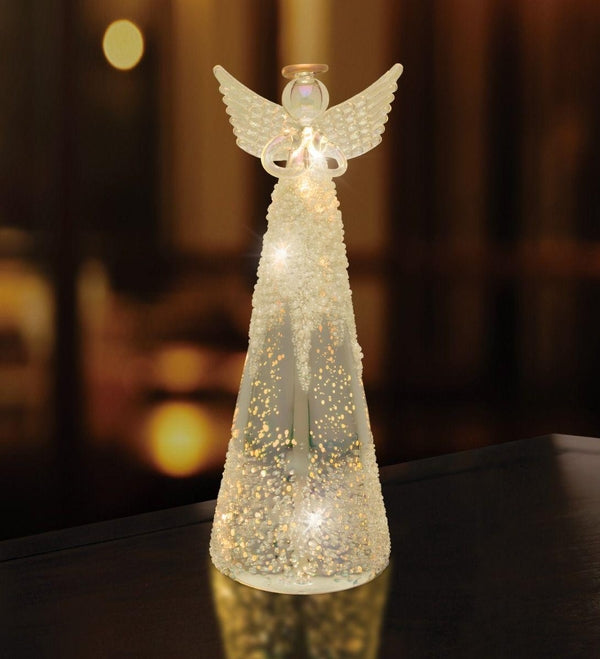 8.75" LED Frost Snowflake Angel Decor 2