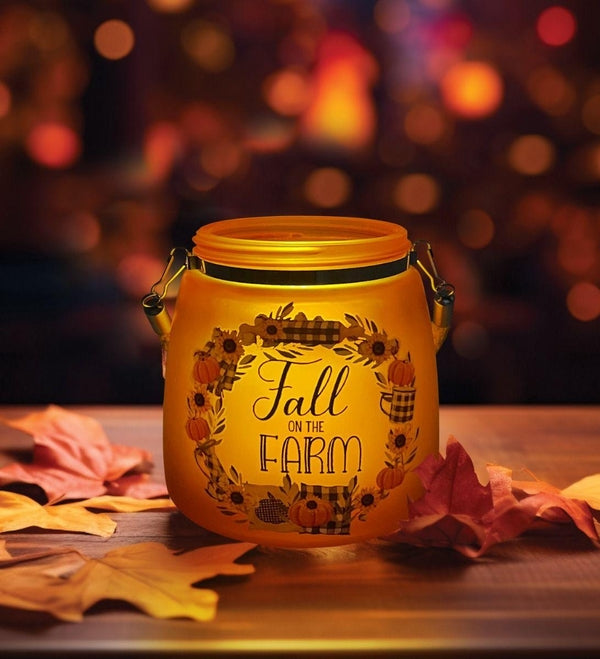 5" LED Harvest Glass Farm Jar 2