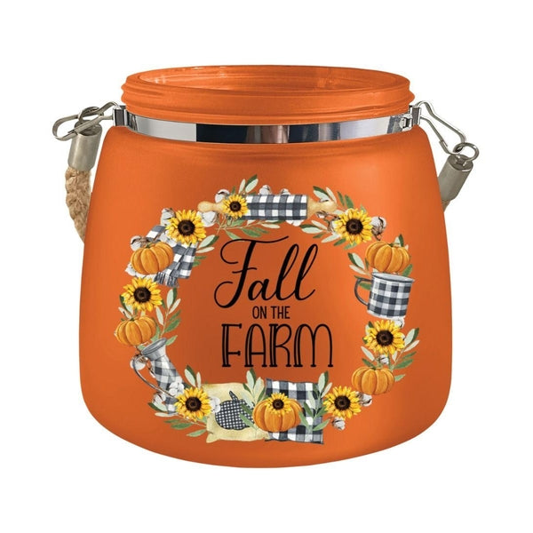 5" LED Harvest Glass Farm Jar 1