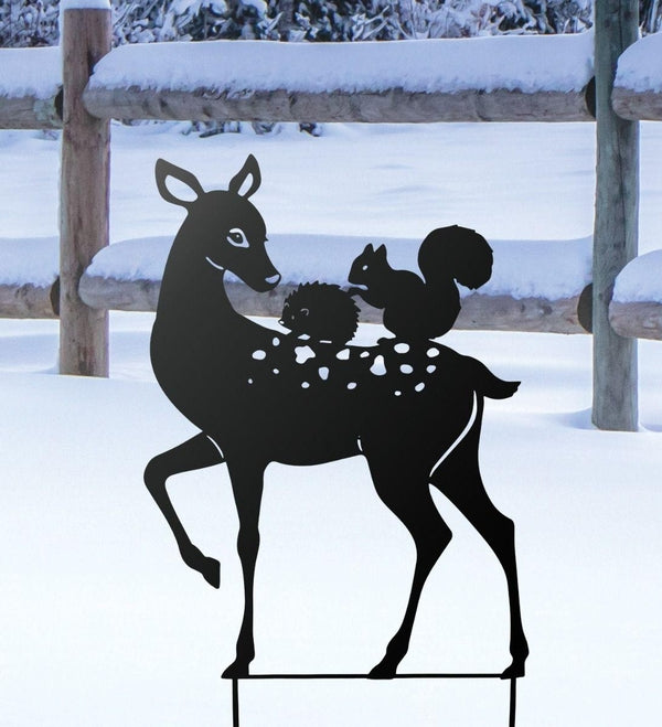 31.75" Silhouette Doe Garden Stake 2