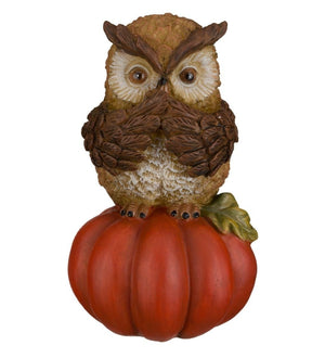 5" Resin Harvest Owl Décor (Set of 3) 2