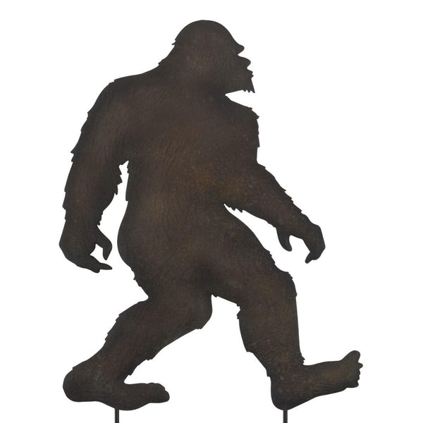 34.5" Brown Walking Sasquatch Stake/Wall Décor 1
